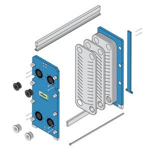 Schema de asamblare / demontare Longtherm cu garnituri si suruburi